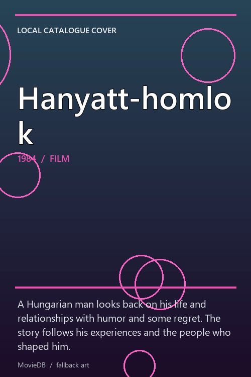 Hanyatt-homlok poster