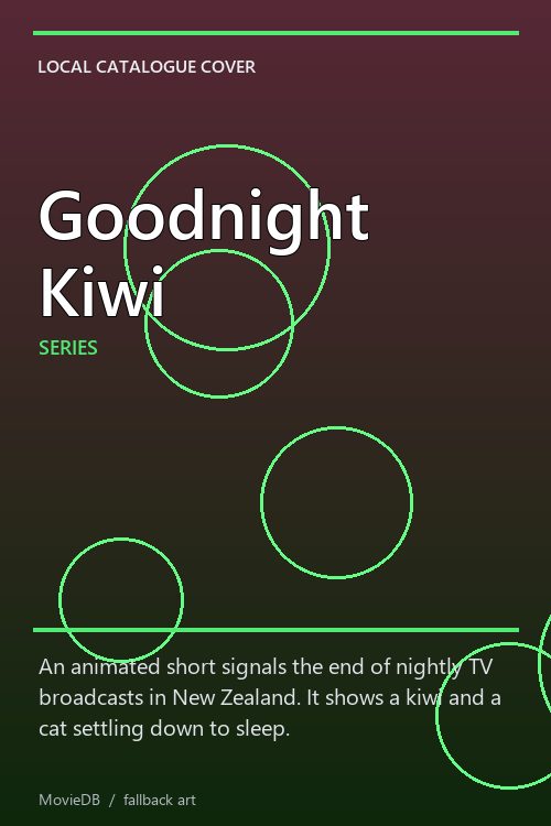 Goodnight Kiwi poster
