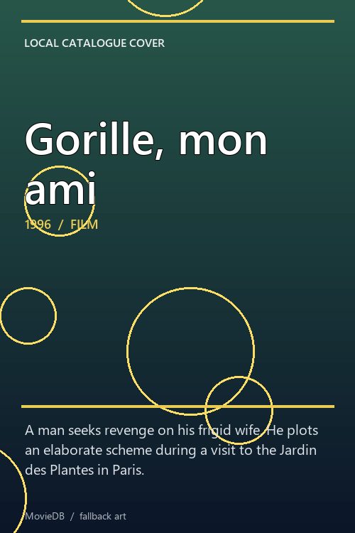 Gorille, mon ami poster