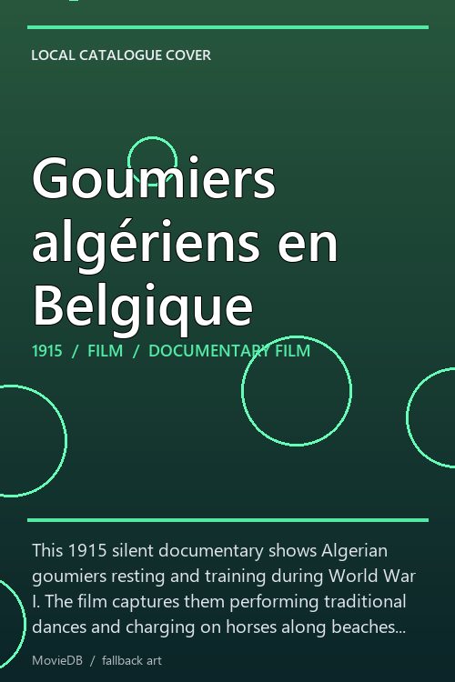 Goumiers algériens en Belgique poster