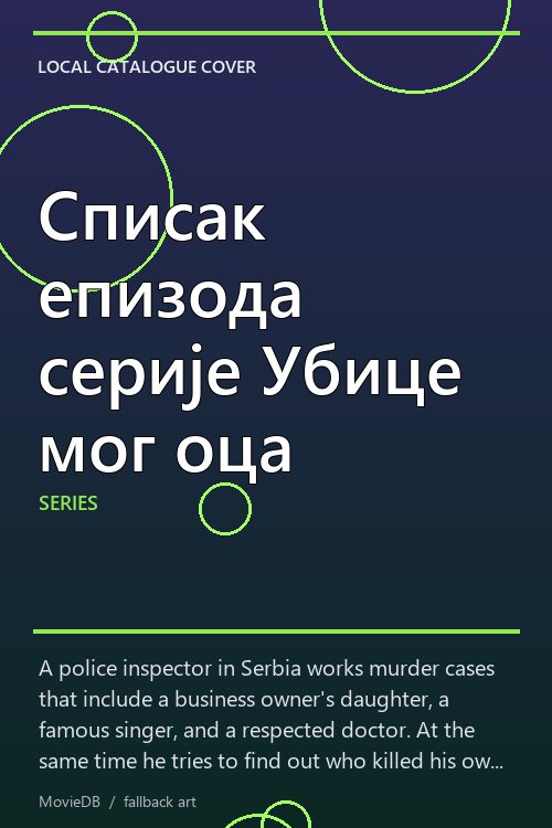 Списак епизода серије Убице мог оца poster