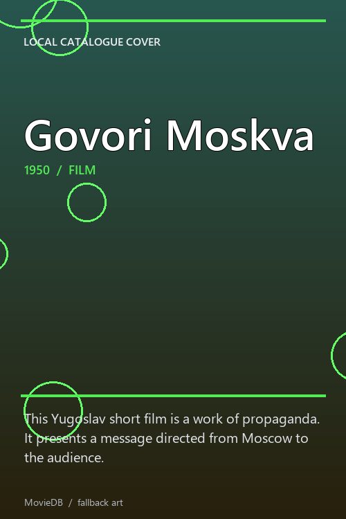 Govori Moskva poster