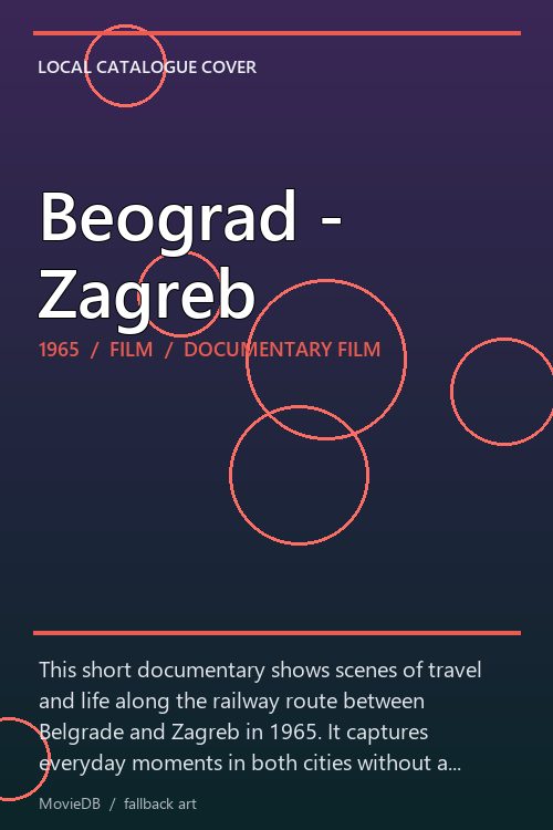 Beograd - Zagreb poster