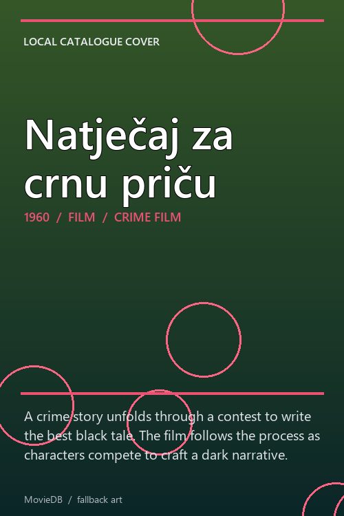 Natječaj za crnu priču poster