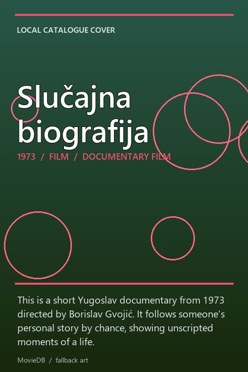Slučajna biografija poster