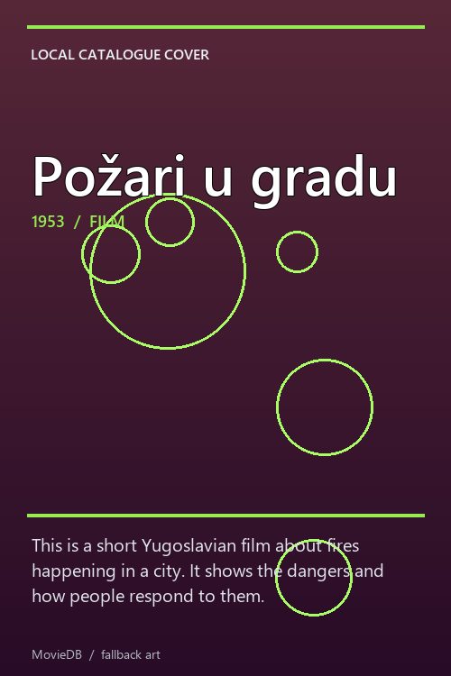 Požari u gradu poster