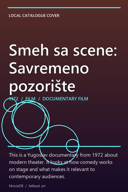 Smeh sa scene: Savremeno pozorište poster