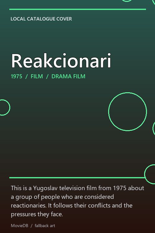 Reakcionari poster