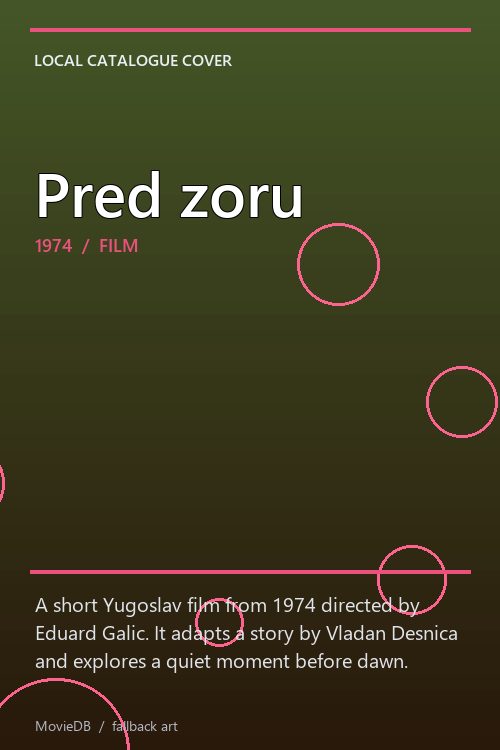 Pred zoru poster