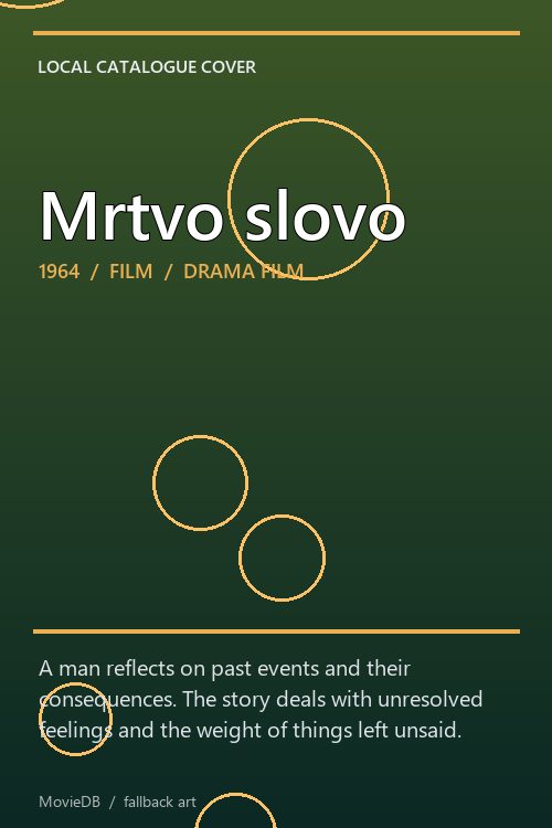Mrtvo slovo poster