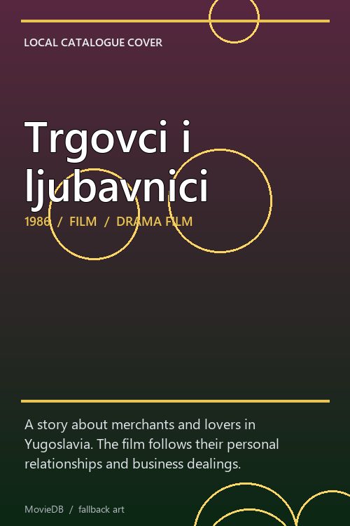 Trgovci i ljubavnici poster