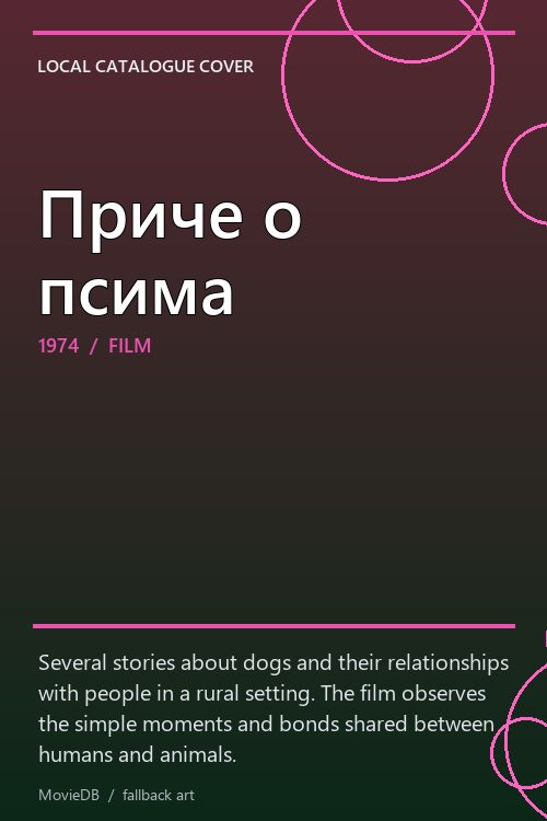 Приче о псима poster