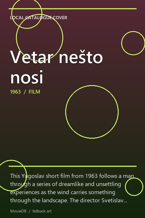 Vetar nešto nosi poster