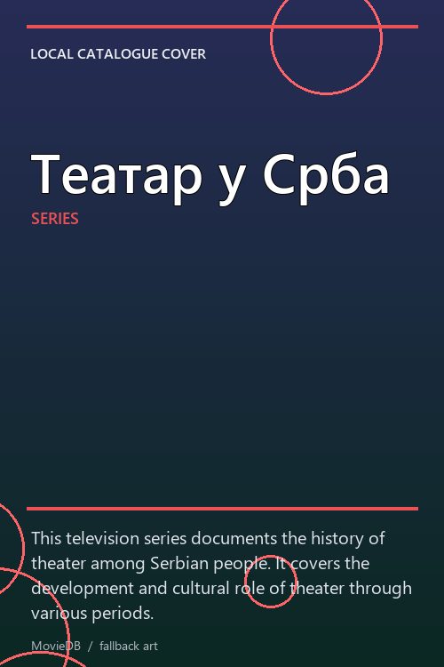 Театар у Срба poster