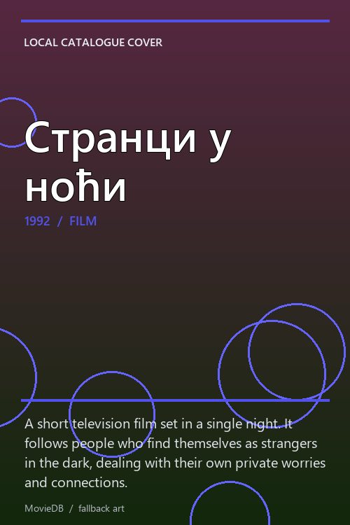 Странци у ноћи poster