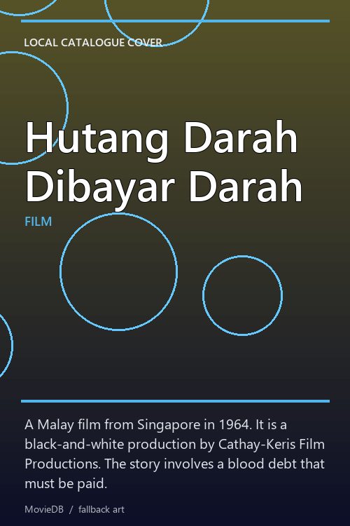 Hutang Darah Dibayar Darah poster
