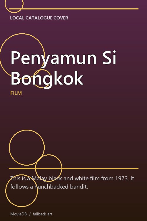 Penyamun Si Bongkok poster