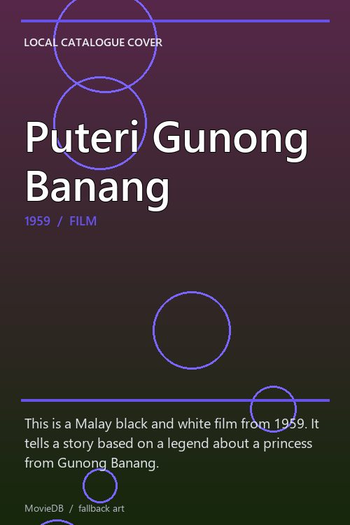 Puteri Gunong Banang poster