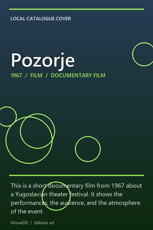 Pozorje poster
