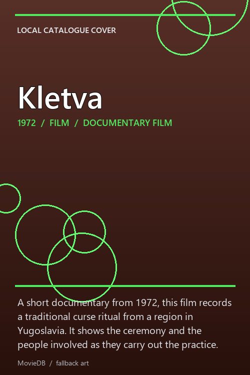 Kletva poster