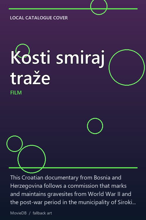 Kosti smiraj traže poster