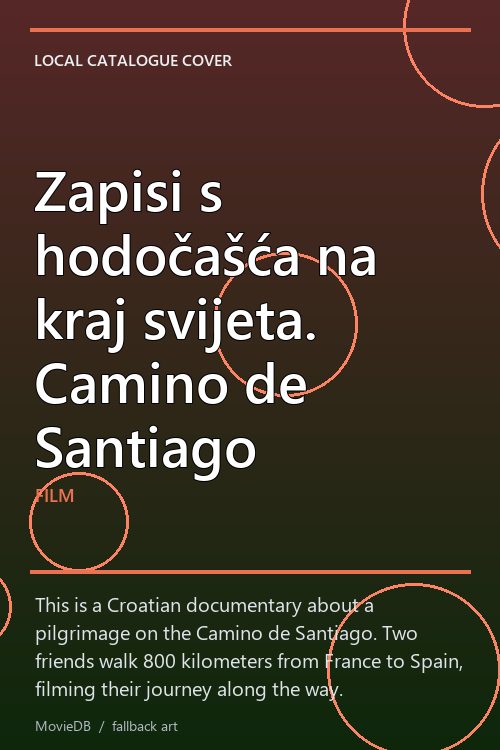 Zapisi s hodočašća na kraj svijeta. Camino de Santiago poster