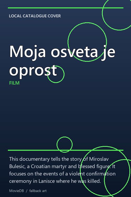 Moja osveta je oprost poster