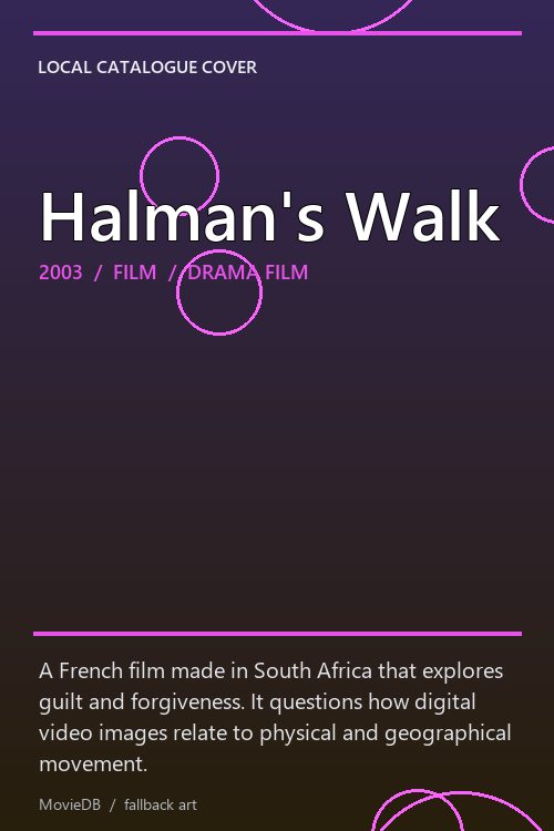 Halman's Walk poster