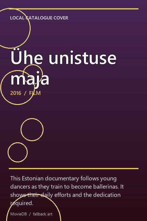 Ühe unistuse maja poster