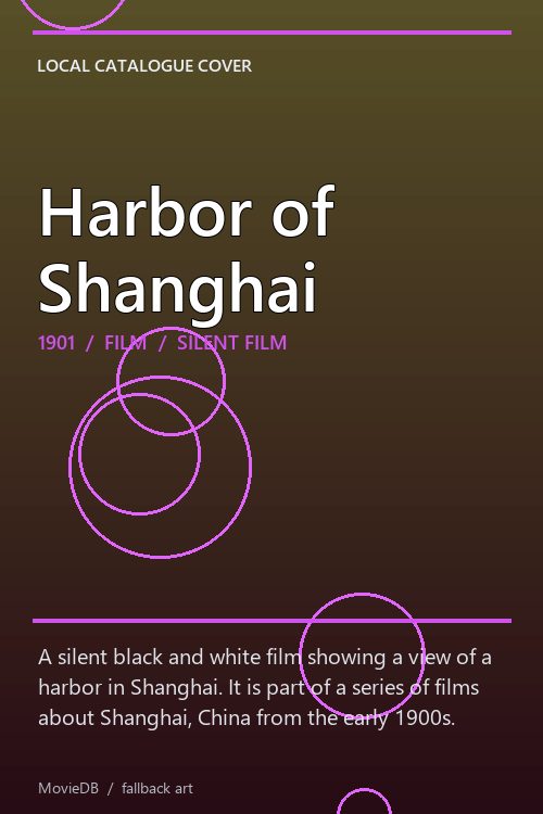 Harbor of Shanghai poster