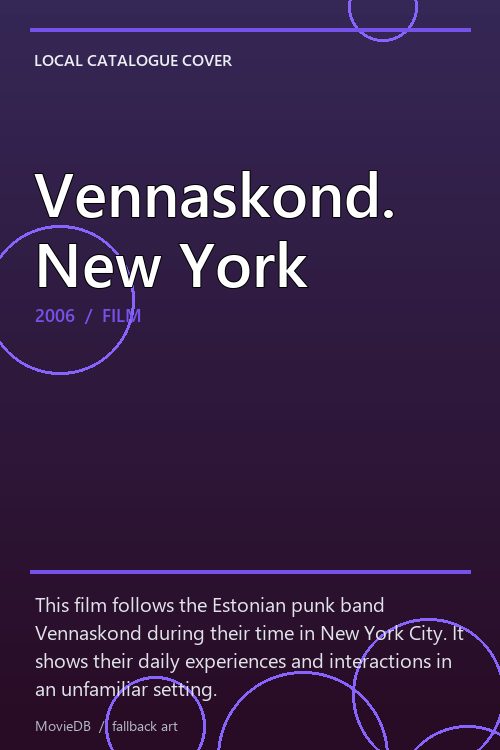 Vennaskond. New York poster