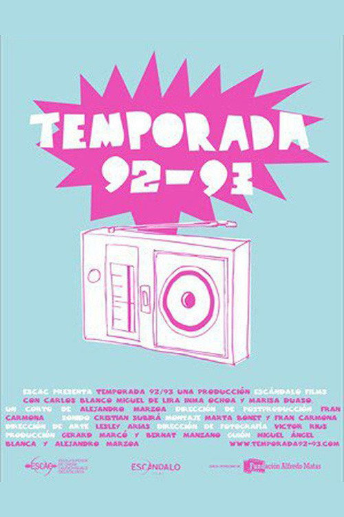 Temporada 92-93 poster