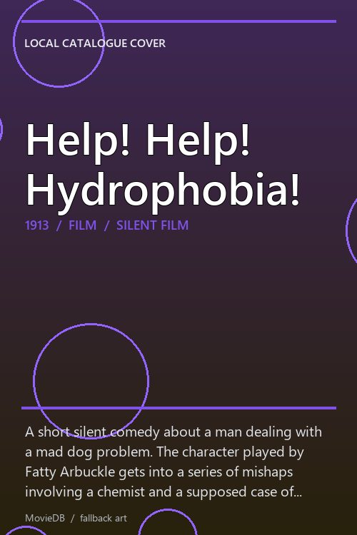 Help! Help! Hydrophobia! poster