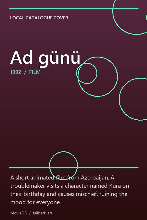 Ad günü poster