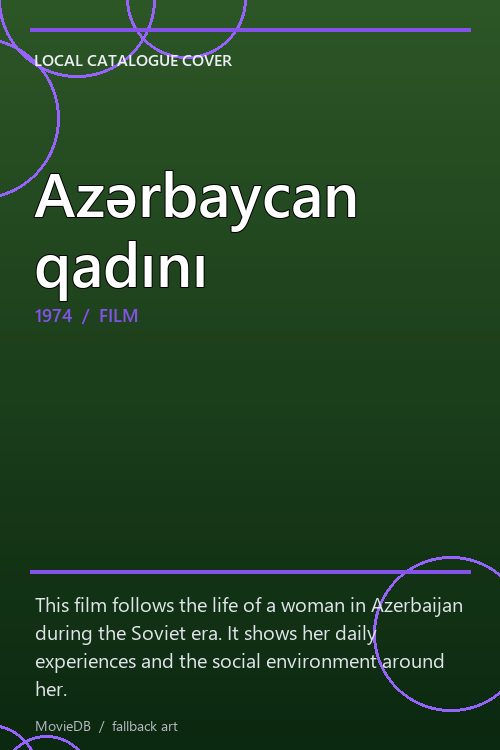 Azərbaycan qadını poster
