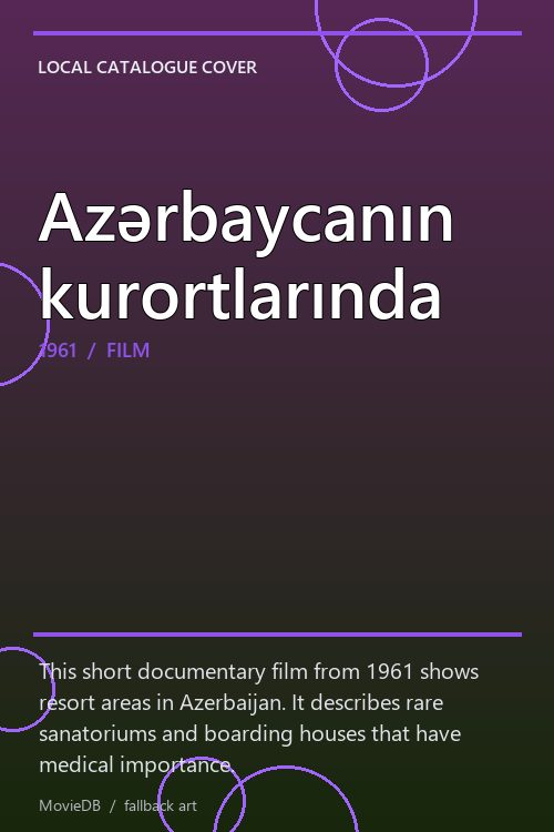 Azərbaycanın kurortlarında poster