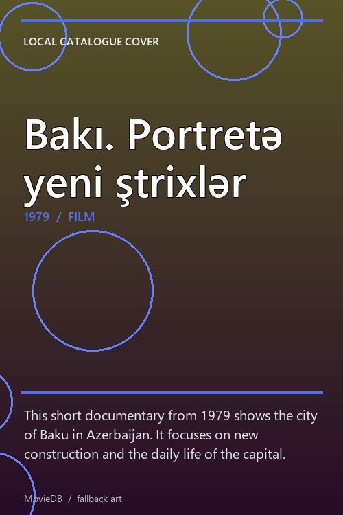 Bakı. Portretə yeni ştrixlər poster