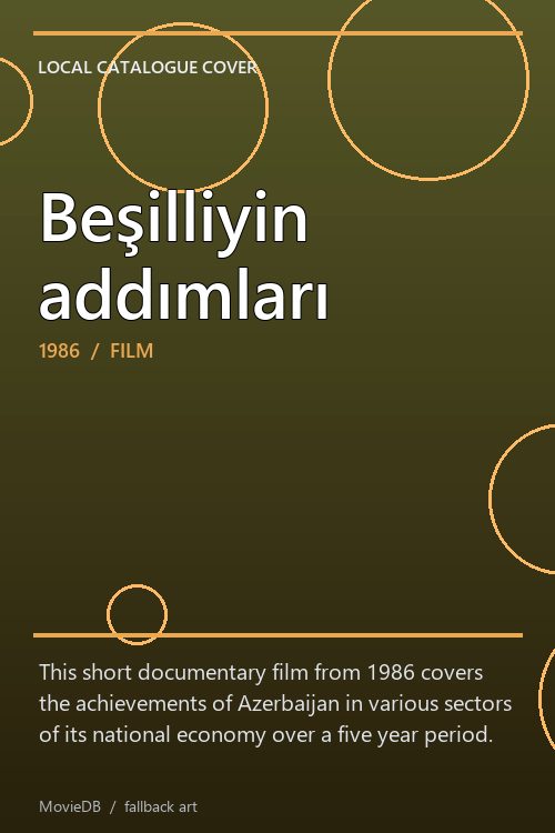 Beşilliyin addımları poster