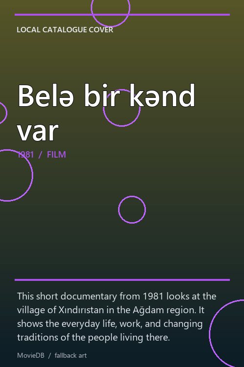 Belə bir kənd var poster