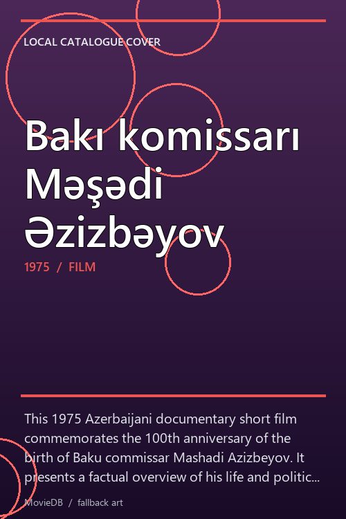 Bakı komissarı Məşədi Əzizbəyov poster