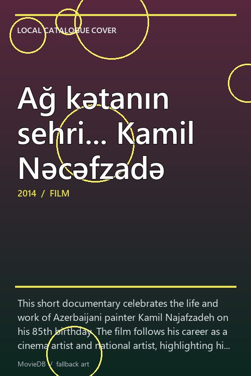 Ağ kətanın sehri... Kamil Nəcəfzadə poster
