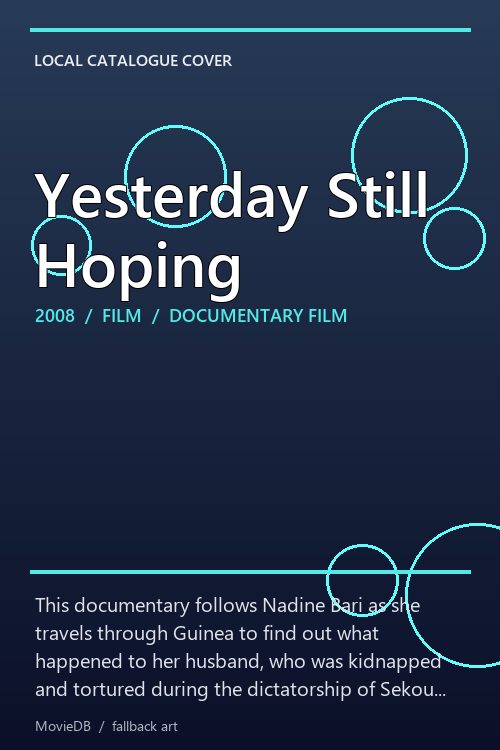 Yesterday Still Hoping poster