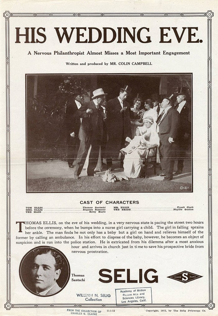 His Wedding Eve poster