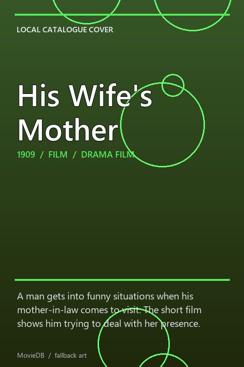 His Wife's Mother poster