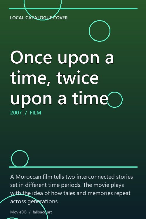 Once upon a time, twice upon a time poster