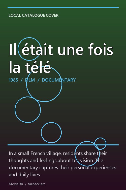 Il était une fois la télé poster