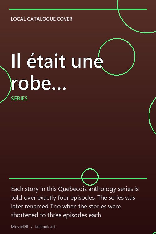 Il était une robe… poster