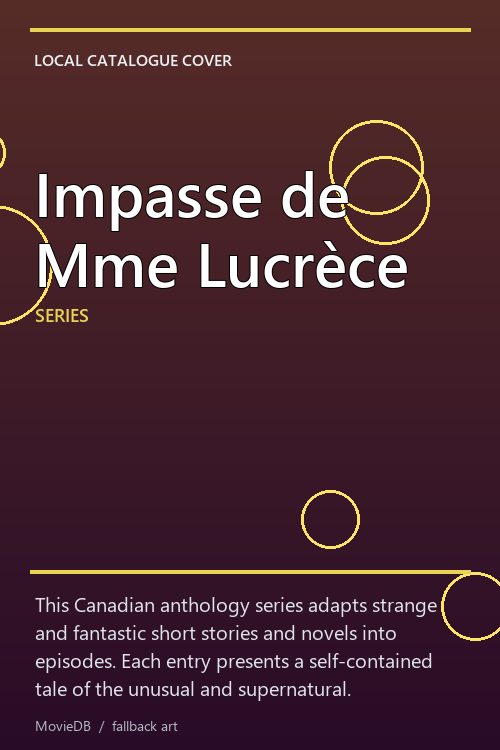 Impasse de Mme Lucrèce poster