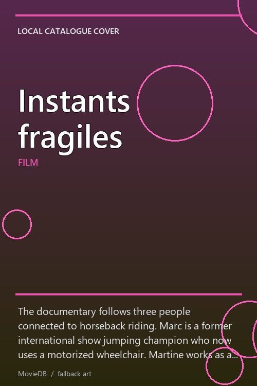 Instants fragiles poster