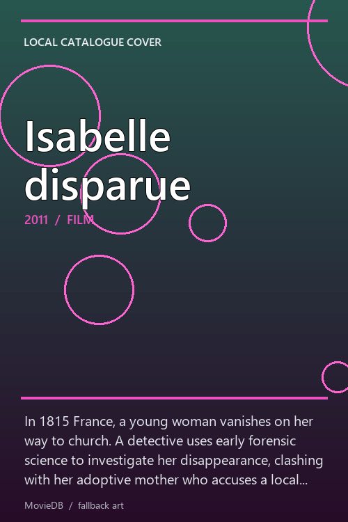 Isabelle disparue poster